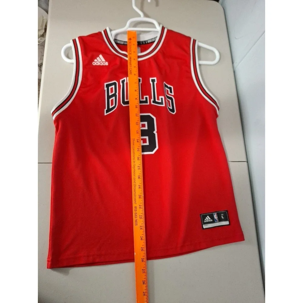 Chicago Bulls Adidas Dwyane Wade Large 14/16 Basketball‎ Jersey